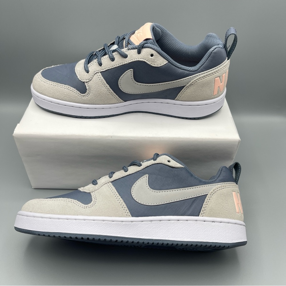 Women’s Shoes Nike Court Borough Low Prem Armory Blue/Pure Platinum Size 7.5 - Picture 14 of 15